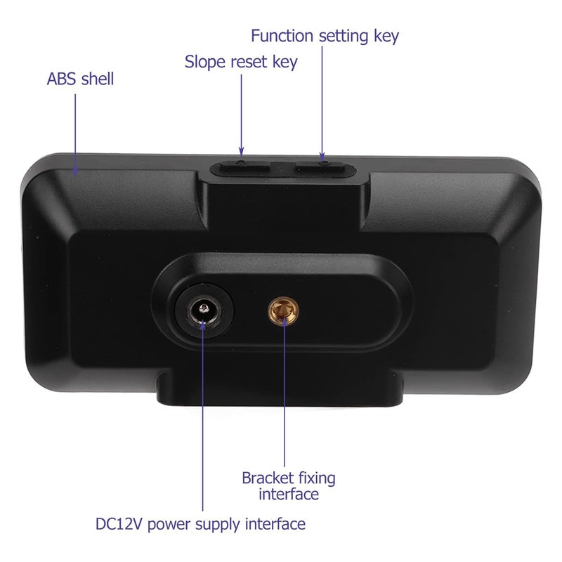 Fydun Car Inclinometer Level Tilt Gauge, HUD Car Electronic Clinometer Indicator Digital Inclinometer Car Angle Slope Meter for Automobile - Image 3